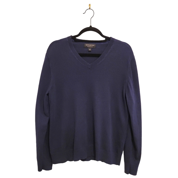 Banana Republic Other - 2/$18 Banana Republic Men's Luxe Blue Navy Lightweight V Neck Sweater Medium